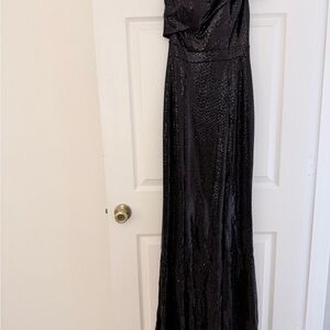 Elegant Black Sequin Gown